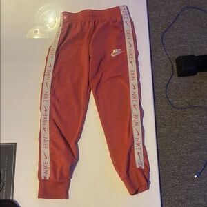 Nike Kids' Coral Sweatpants with Logo Stripes